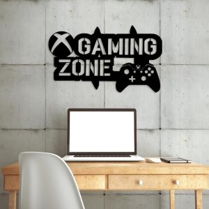 תמונת בחיתוך לייזר- משחק קונסולת משחקים Gaming Zone
