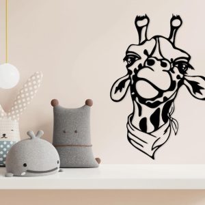 תמונת בחיתוך לייזר- ג'ירפה