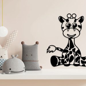 תמונת בחיתוך לייזר- ג'ירפה