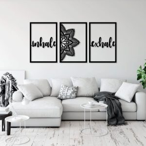 תמונת בחיתוך לייזר- שאפו נשיפה יוגה מדיטציה אנרגיית צ'אקרה