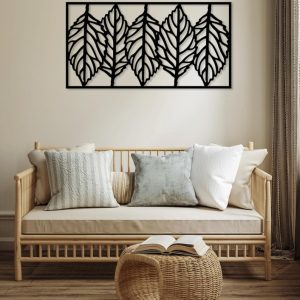 תמונת בחיתוך לייזר- עלה