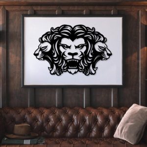 תמונת בחיתוך לייזר- ג'ונגל מלך האריות