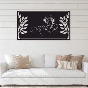 תמונת בחיתוך לייזר- לורד קרישנה שרי האל ההודי