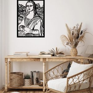 תמונת בחיתוך לייזר- מונה ליזה