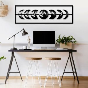 תמונת בחיתוך לייזר- שלבי הירח