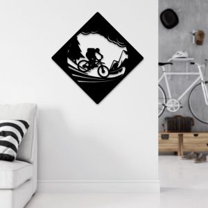 תמונת בחיתוך לייזר- אופני הרים