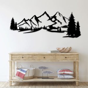 תמונת בחיתוך לייזר- הר Forest Nature