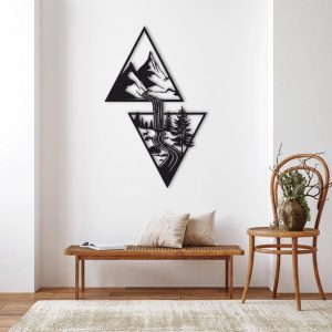 תמונת בחיתוך לייזר- נוף הררי