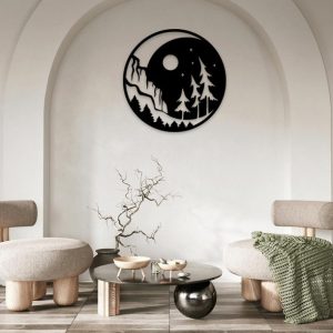 תמונת בחיתוך לייזר- הר Moon Landscape