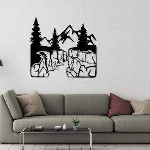 תמונת בחיתוך לייזר- הר Pine tree