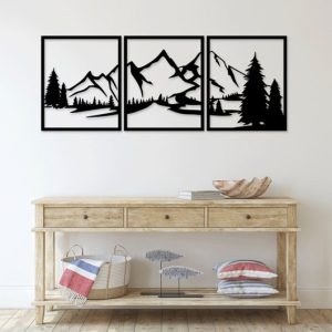 תמונת בחיתוך לייזר- הר Tree Forest Nature