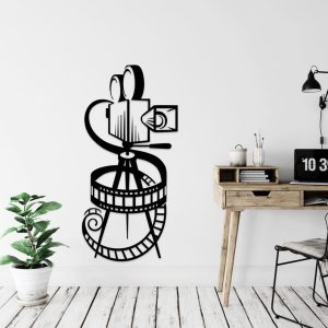 תמונת בחיתוך לייזר- קולנוע מצלמת קולנוע