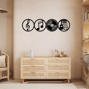 תמונת בחיתוך לייזר- מוזיקה