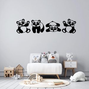 תמונת בחיתוך לייזר- דוב פנדה