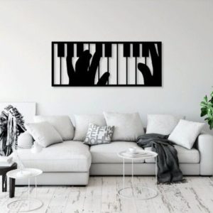 תמונת בחיתוך לייזר- מוזיקה לפסנתר מוזיקה קלאסית
