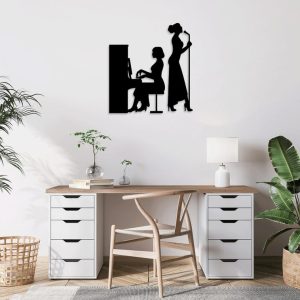 תמונת בחיתוך לייזר- מוזיקת פסנתר זמר מוזיקה