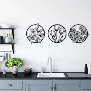 תמונת בחיתוך לייזר- פרחי פרג