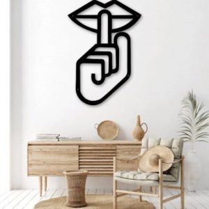 תמונת בחיתוך לייזר- שקט שקט