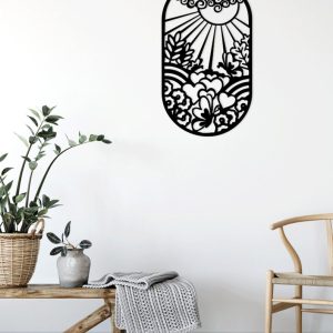 תמונת בחיתוך לייזר- שמש פלורל סקיי