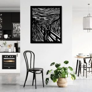 תמונת בחיתוך לייזר- הצעקה אדוארד מונק