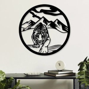 תמונת בחיתוך לייזר- Tiger הר