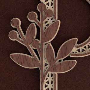 אות פ - תמונת שכבות בחיתוך לייזר