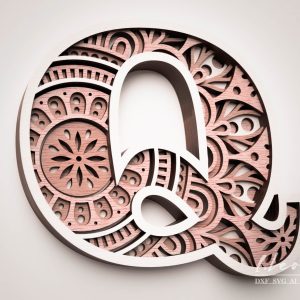 אות קו - תמונת שכבות בחיתוך לייזר