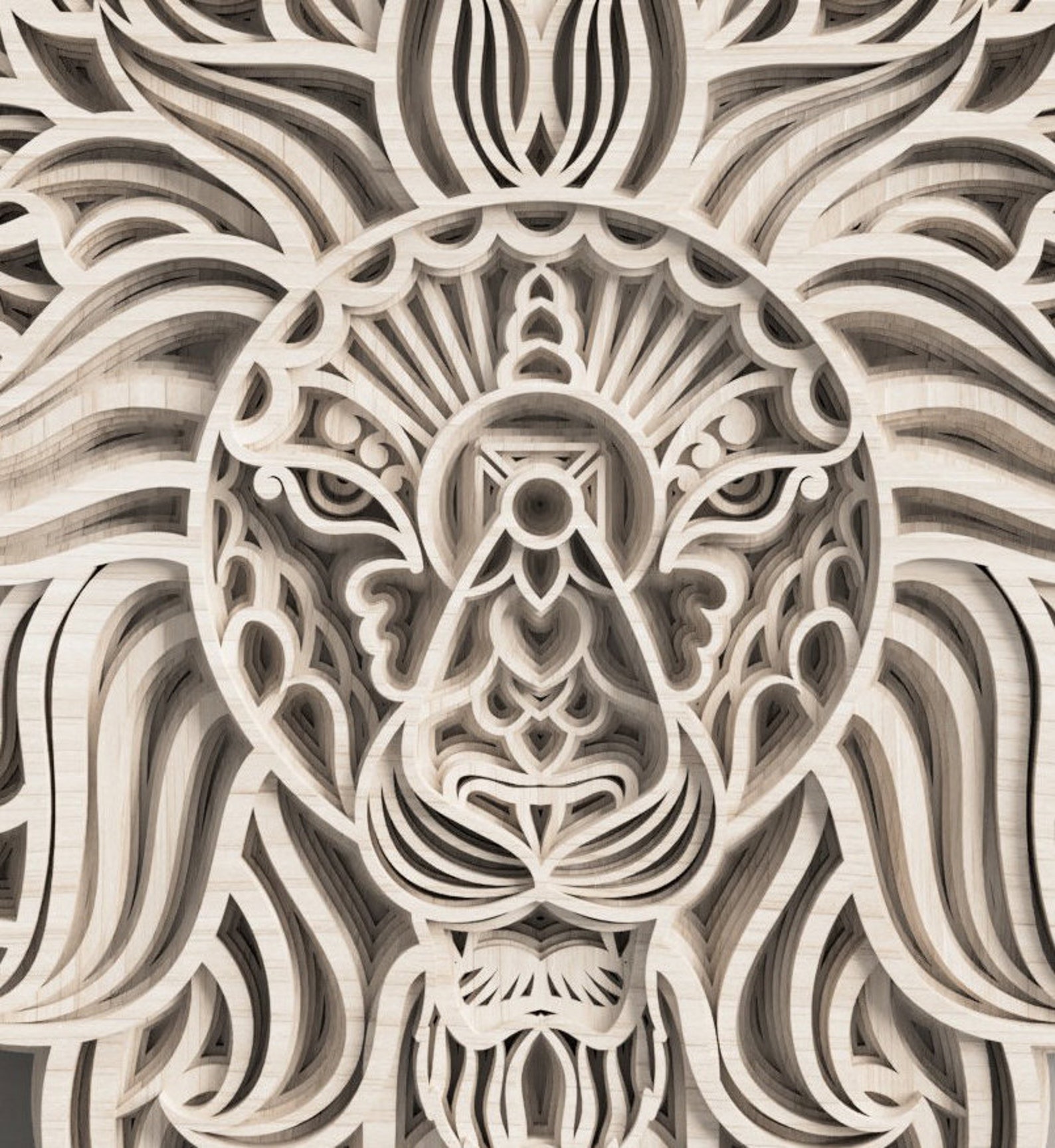 דגם אריה תלת מימדי – תמונה 5