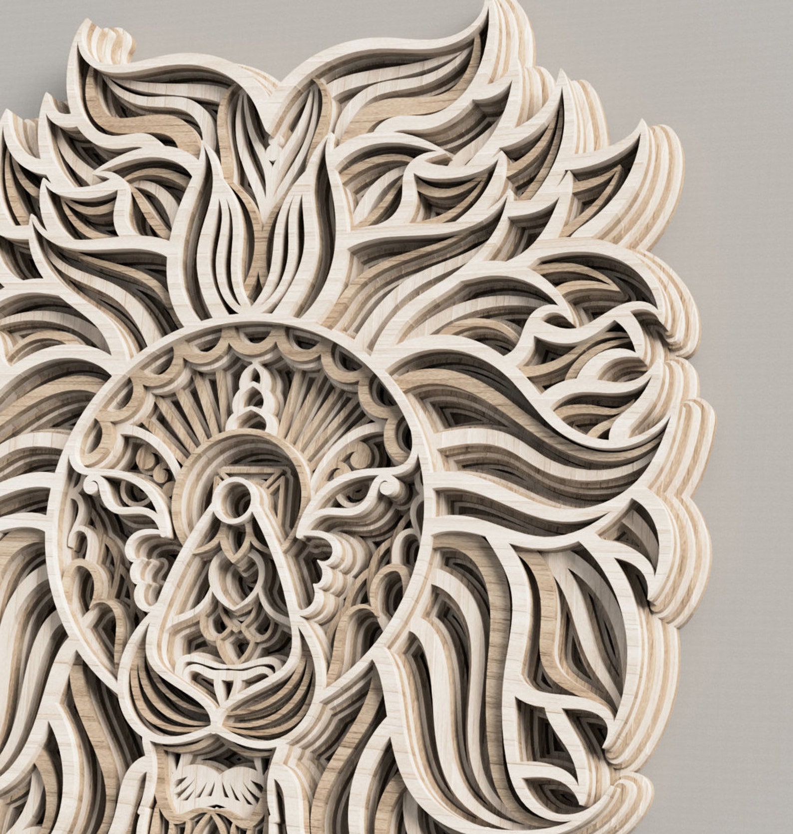 דגם אריה תלת מימדי – תמונה 7