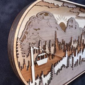 יצירת הרים רב שכבתית - תמונת שכבות בחיתוך לייזר