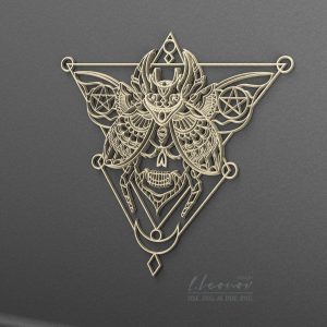 מוצר רב-שכבתי בגולגולת - תמונת שכבות בחיתוך לייזר