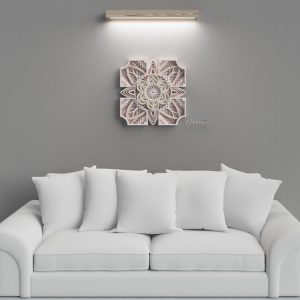 מנדלה מעוצבת - תמונת שכבות בחיתוך לייזר