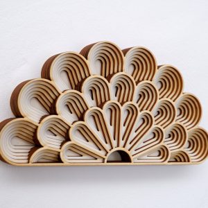 מנדלה פרחונית מעוצבת - סט רב-שכבתי - תמונת שכבות בחיתוך לייזר