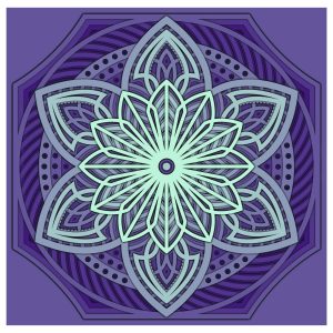 מנדלה קסומה - תמונת שכבות בחיתוך לייזר