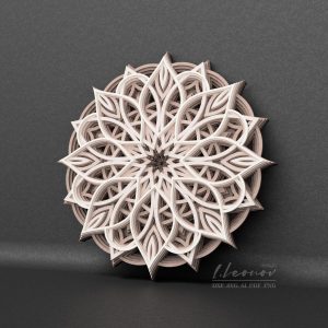 מנדלה רב שכבתית - תמונת שכבות בחיתוך לייזר