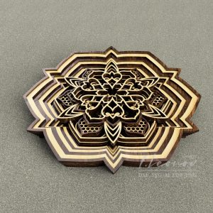 מנדלה רב שכבתית - תמונת שכבות בחיתוך לייזר