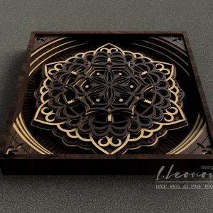 מנדלה רב שכבתית - תמונת שכבות בחיתוך לייזר