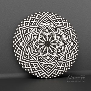 מנדלה רב שכבתית - תמונת שכבות בחיתוך לייזר