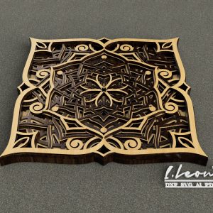 מנדלה רב שכבתית - תמונת שכבות בחיתוך לייזר