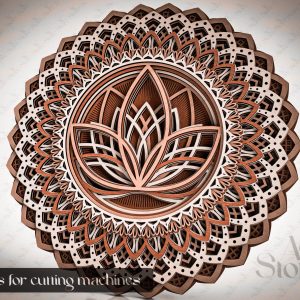 מנדלה רב שכבתית - תמונת שכבות בחיתוך לייזר