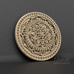 מנדלה רב שכבתית - תמונת שכבות בחיתוך לייזר