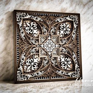 מנדלה רב שכבתית - תמונת שכבות בחיתוך לייזר