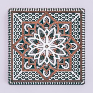 מנדלה רב שכבתית - תמונת שכבות בחיתוך לייזר