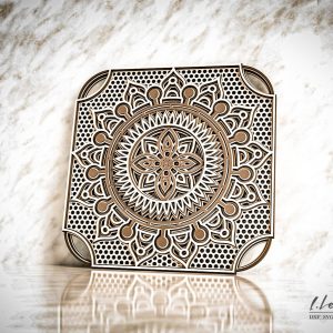 מנדלה רב שכבתית - תמונת שכבות בחיתוך לייזר