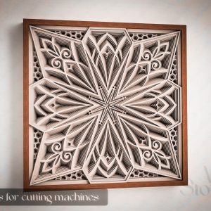 מנדלה רב-שכבתית - תמונת שכבות בחיתוך לייזר