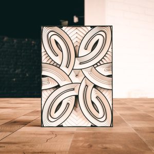 מנדלת  רב-שכבתית - תמונת שכבות בחיתוך לייזר