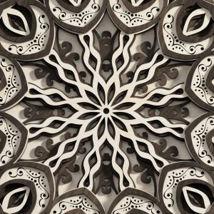 מנדלת רב שכבתית - תמונת שכבות בחיתוך לייזר