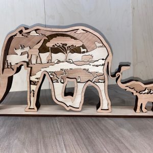 עיצובים רב-שכבתיים 18 - תמונת שכבות בחיתוך לייזר