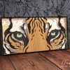 עץ בעיניים של טיגריס - תמונת שכבות בחיתוך לייזר