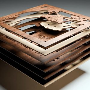 פוקס חמוד - אמנות תלת מימדית בשכבות - תמונת שכבות בחיתוך לייזר